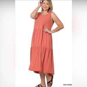 La Playa Knit Tiered Dress